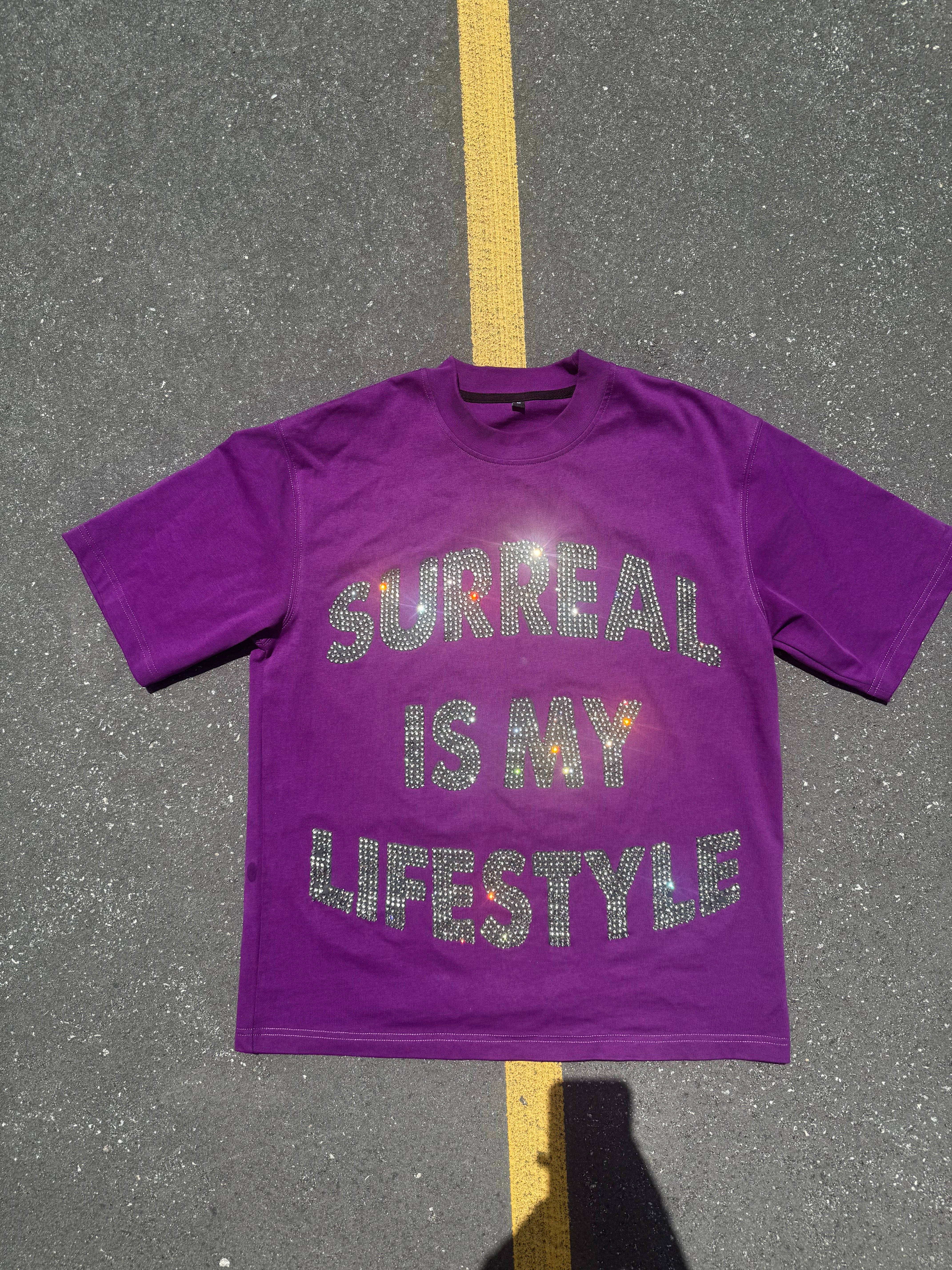 Purple SL Rhinestone Tee